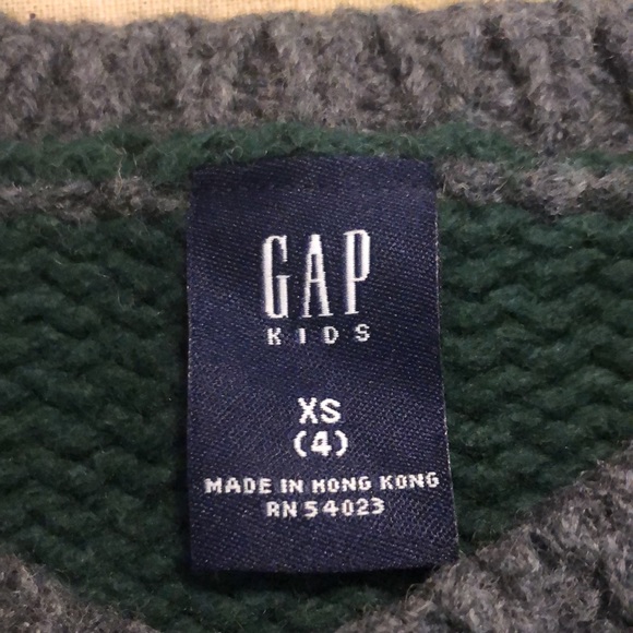 VINTAGE ‘03 Gap Kids Size XS (4) Unisex Kids Crewneck SNOWFLAKE Cotton Wool NEW - Picture 8 of 13